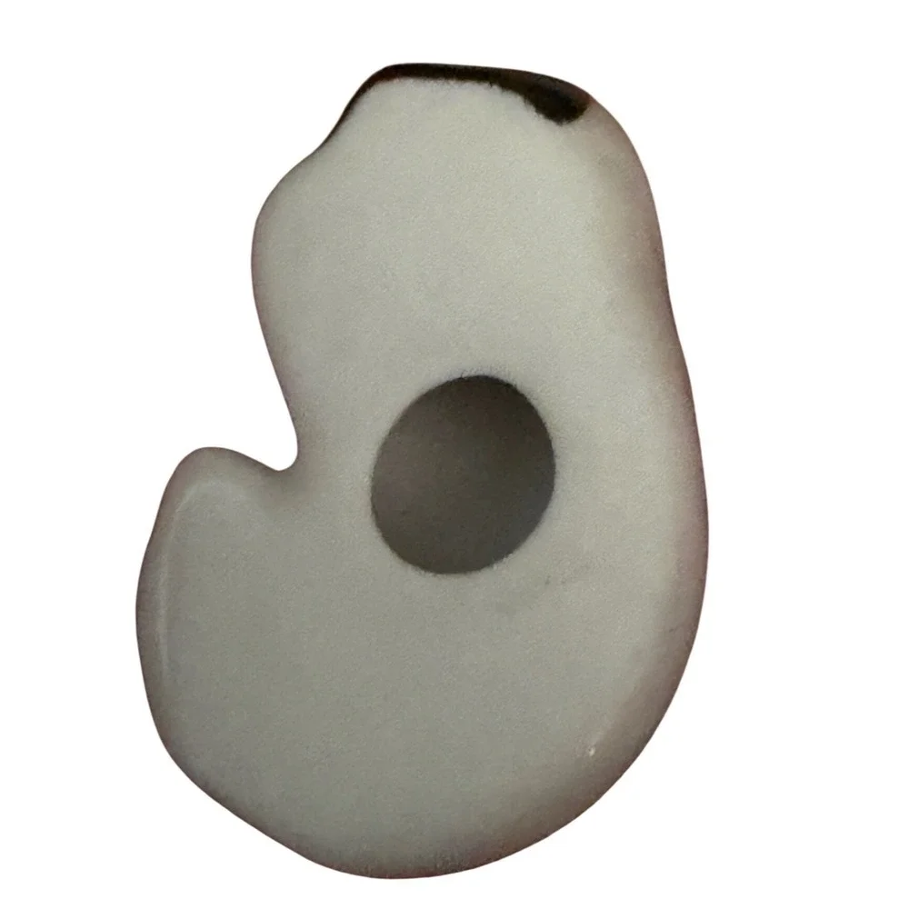 Ceramic Cat Figurine Black White Sleeping Cute Animal Desk Ornament‎